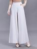Women's Black High-Waisted Wide-Leg Skirt Pants – Summer 2026, Plus Size, Slimming, Loose, Casual.