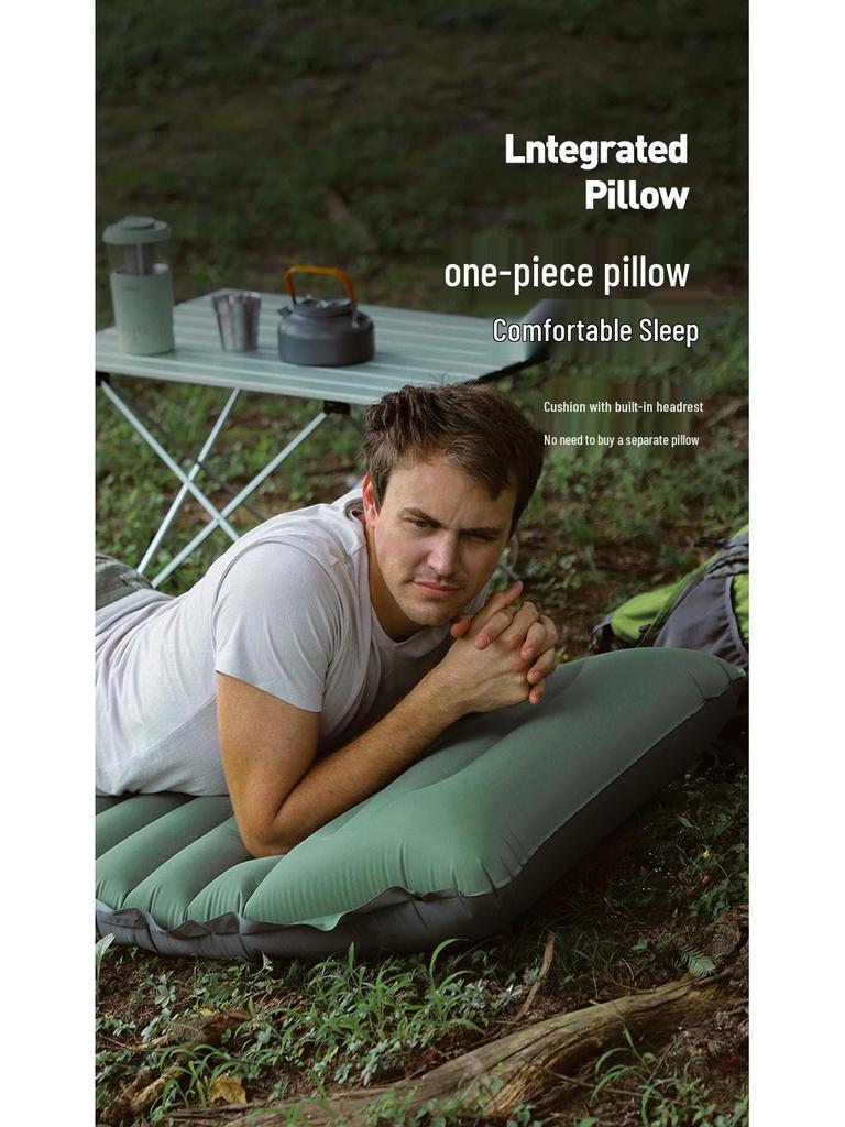 Portable TPU Inflatable Mattress with Foot Pump - Ideal for Camping, Beach, and Picnics