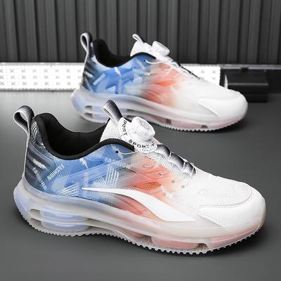 Men's Sports Basketball Shoes Air Cushion Running Shoes Comfortable Non-slip Breathable Shock Absorption Outdoor Shoes