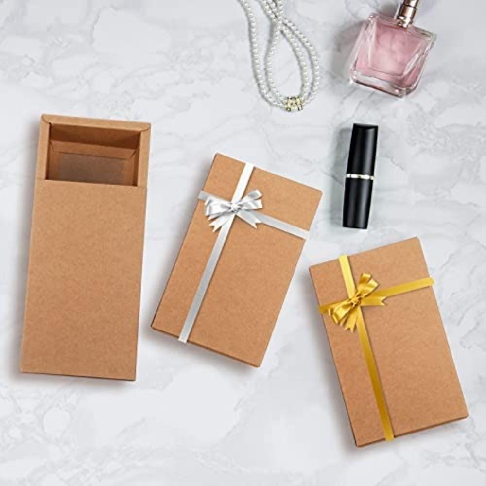 Kraftpapier Kraftpapier Schubladenschachtel Schubladenstil Mini-Karton Geschenkboxen Recycelbar Umweltfreundlich Geschenkverpackungsschachtel