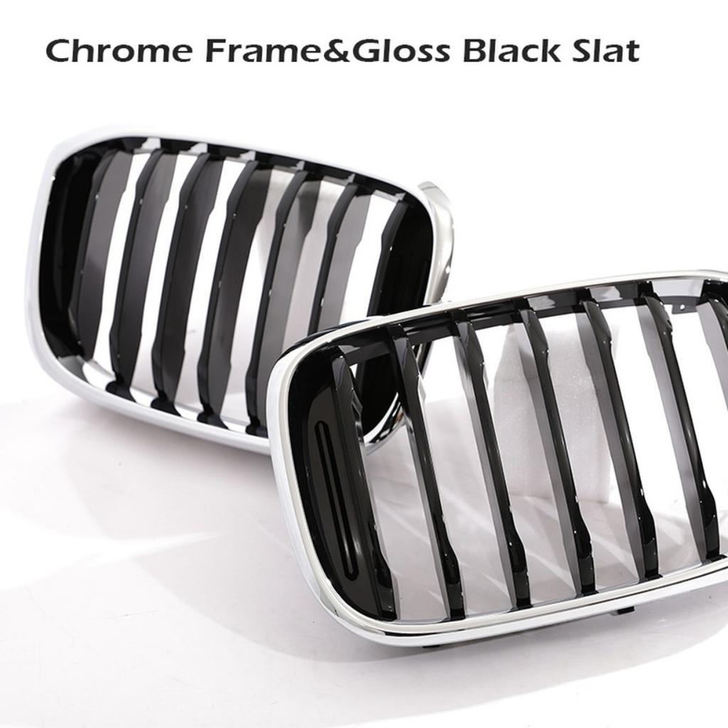 Glossy Black Front Kidney Grille Single & Double Slat Racing Grill for BMW G01 X3 G02 X4 Pre-Facelift 2017-2022 Direct