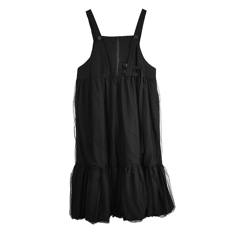 

Xitao Платье из лоскутной марли с плиссировкой GYX1652 One Size чёрный