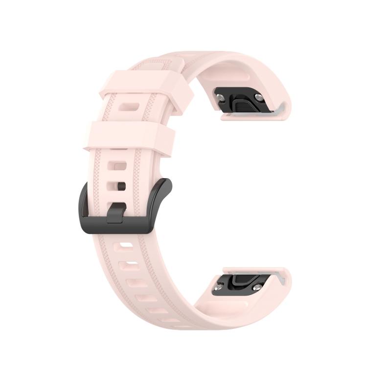 For Garmin Fenix 5S Plus Pure Color Silicone Watch Band