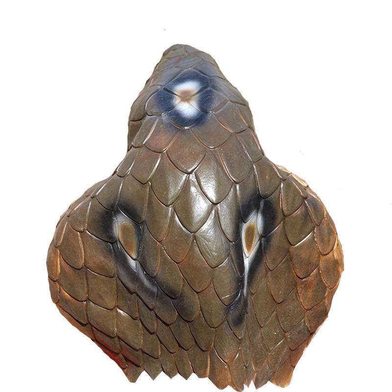 Halloween Animal Mask Snake Horror Mask Headgear Scary Prank Prop Party Horror Mask