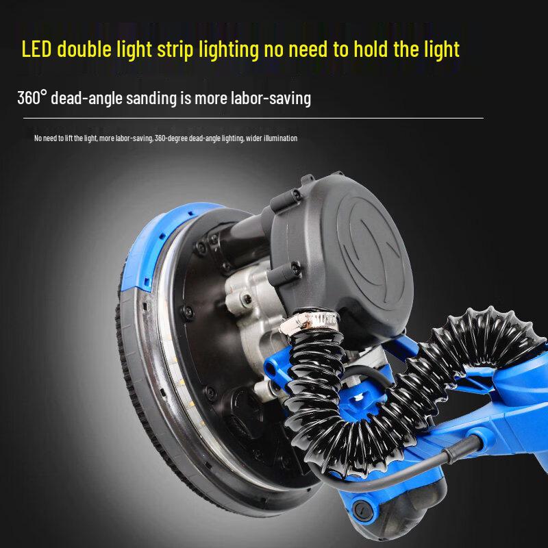 Çift Toz Toplamalı ve 4m Hortumlu Taijufu Kendinden Emişli Tozsuz Duvar Zımparası CN fişli (adaptör dahil)