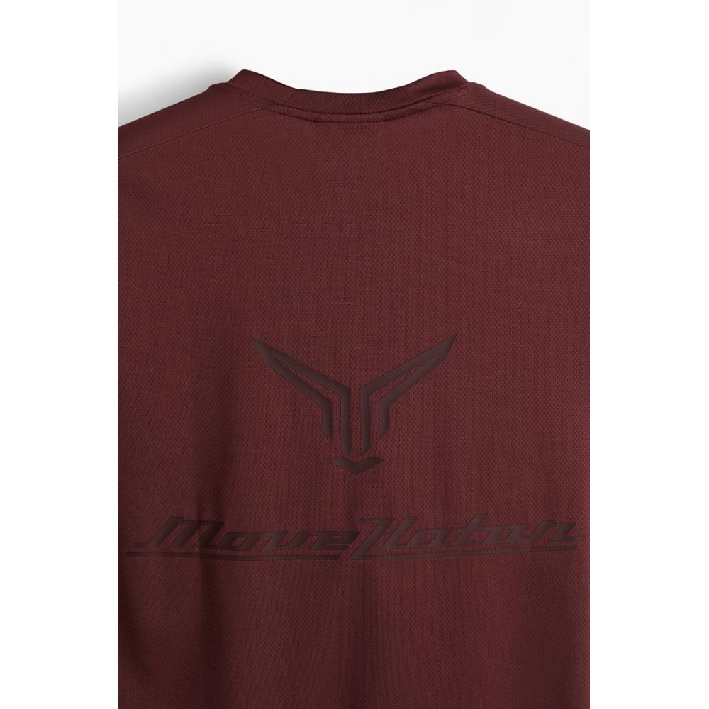 H M Sport Top Regular Fit dryMove Rust Red