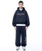 PRINOAR Sports String Single-Pleat Wide Pants - Navy