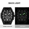 NAVIFORCE Original Men Sports Chronograph Watch Quartz Movement Silicone Strap 50m Waterproof Luminous Pointer Lightweight Men Casual Watch NF6113