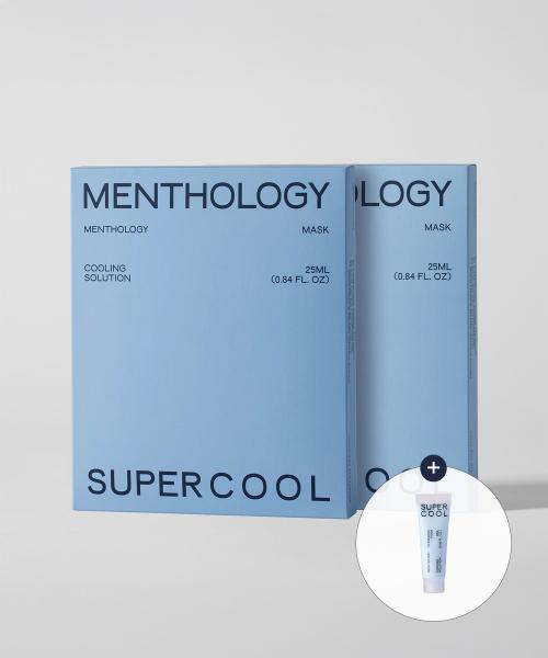 Mentholoji [2pack] Super Cool Mask Pack 5 Sheets (+ Super Cool Cleansing Foam 10ml) none