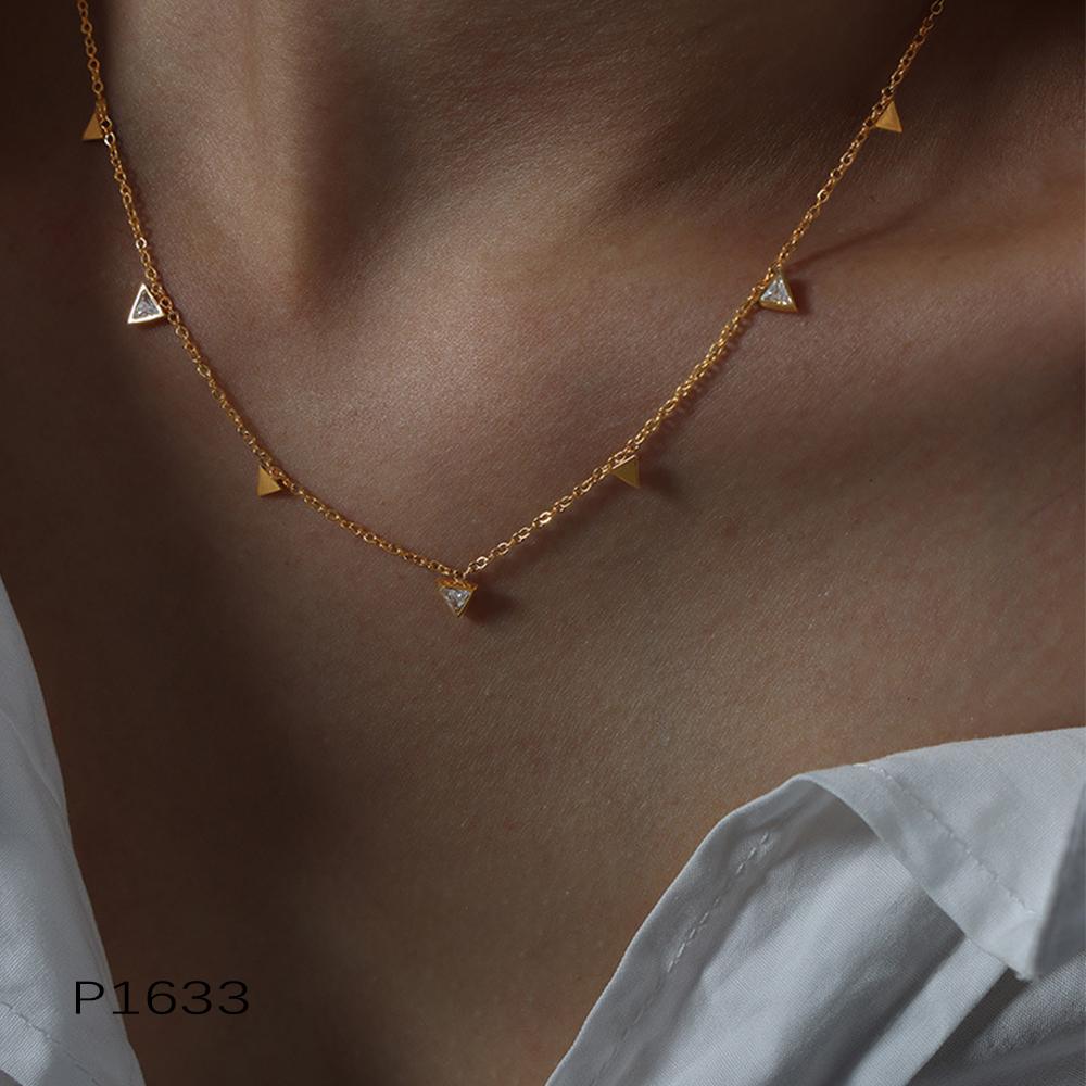 Multi Small Pendant Tassel Necklace For Women Stainless Steel 18K Gold Plated No Tarnish Bohemia Women's Neck Chain Necklaces