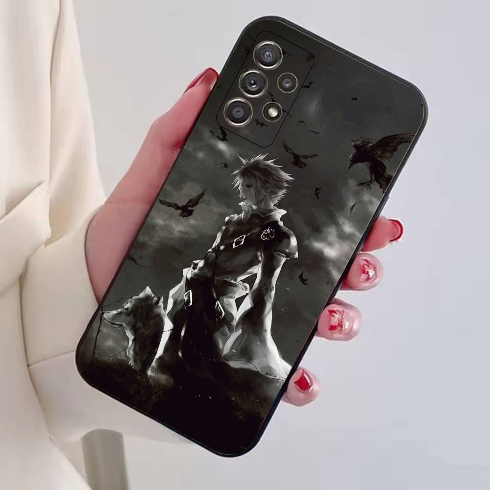 F-FINAL F-FANTASY Cloud Strife Phone Case For Samsung S25,S24,S21,S22,S23,S30,Ultra,S20,Plus,Fe,Lite,Note,10,Black Cover