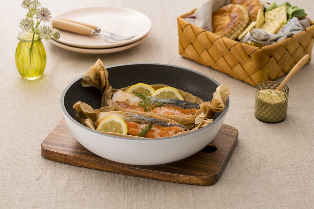 IRIS OHYAMA Frying Pan Frying Pan 12 Gas IH Easy To Removable Diamond Coated Diamond Coated Set, Set, Pieces, Fire, Compatible, Lightweight, Clean,