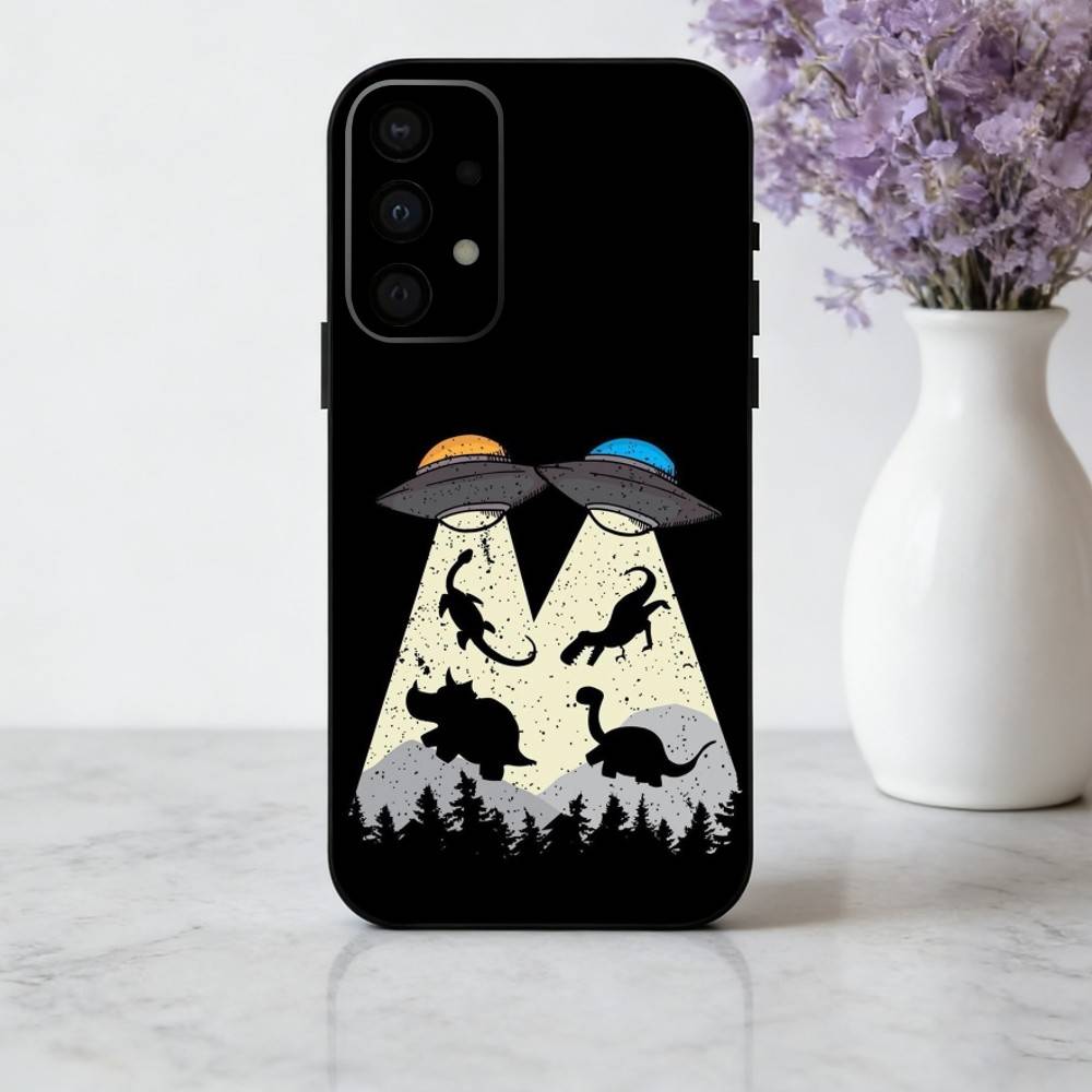Cool D-Dinosaur Art  Phone Case For Samsung Galaxy A73,A72,A71,A70,A53,A52,A51,Soft Silicone Black Cover