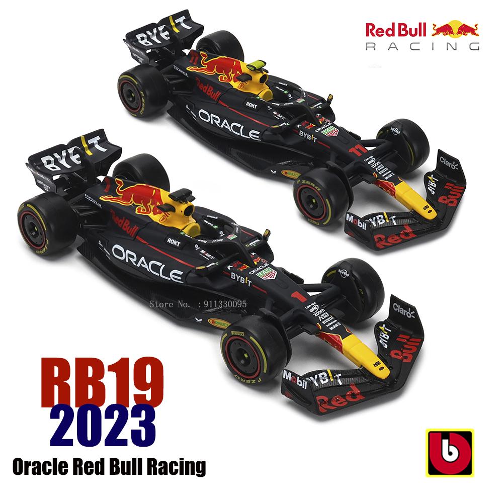 Bburago 1:43 F1 Champion Red Bull Racing Tag Heuer Rb19 #1 Verstappen #11 Perez Alloy Car Die Cast Model Toy Collectible