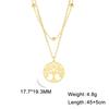 Cazador Stainless Steel Tree of Life Necklace Vintage Gold Color Plant Chain Necklace for Women Jewelry Wholesale 2026 Birthday