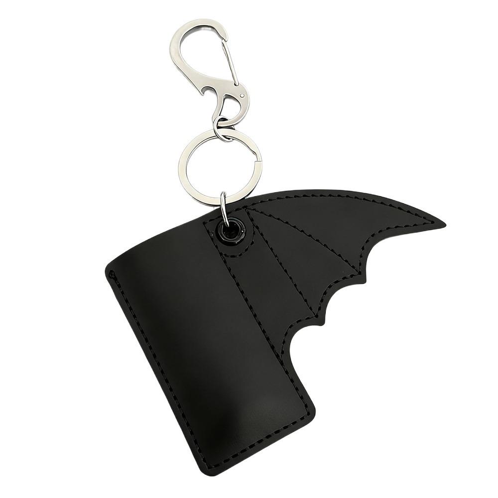 New Punk Style Bat Lip Balm Holder Anti Lost Gift Cigarette Lighter Sleeve PU Leather Lighter Protective Cover