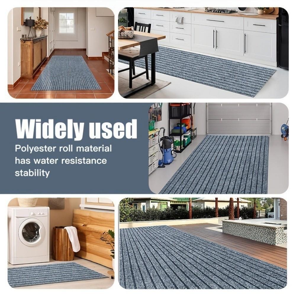 Non-slip Self-Adhesive Carpet Absorbent Cat Scratching Mat Striped Door Mat Stair