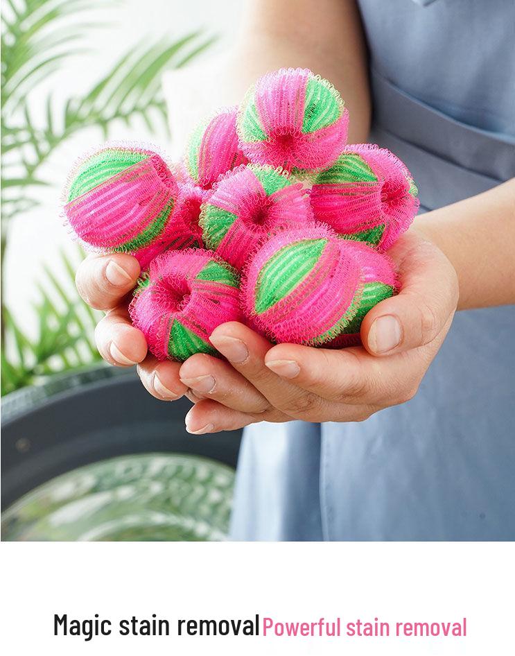 12-Pack 35mm Large Nylon Anti-Tangle & Anti-Knot Washing Balls for Stain Removal