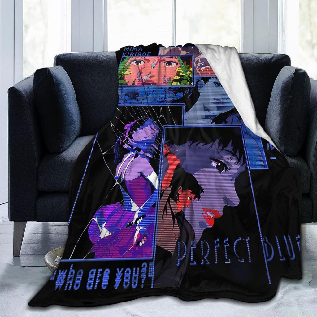 Anime Films Japan Manga Perfect Blue Blankets Fleece All Season Multi-function Warm Throw Blankets for Home Car Bedspread