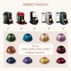 For Nespresso Vertuo Next Vertuoline Reusable Capsule Refillable Coffee Filter Pod with Disposable Aluminum Foil Lids Stickers