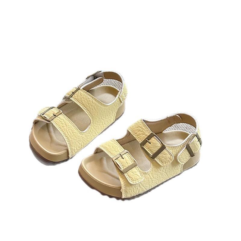 Kinderschuhe Sommer 2025, neue Mädchensandalen, modische Kindersandalen mit weicher Sohle, vielseitige Strandschuhe für Jungen, lässige Sandalen für Jungen