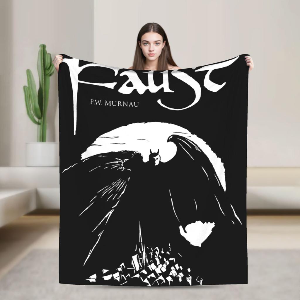Masquerade Clan Nosferatu Revised Knitted Blankets Flannel  Super Warm Throw Blankets for Airplane Travel Bedspread