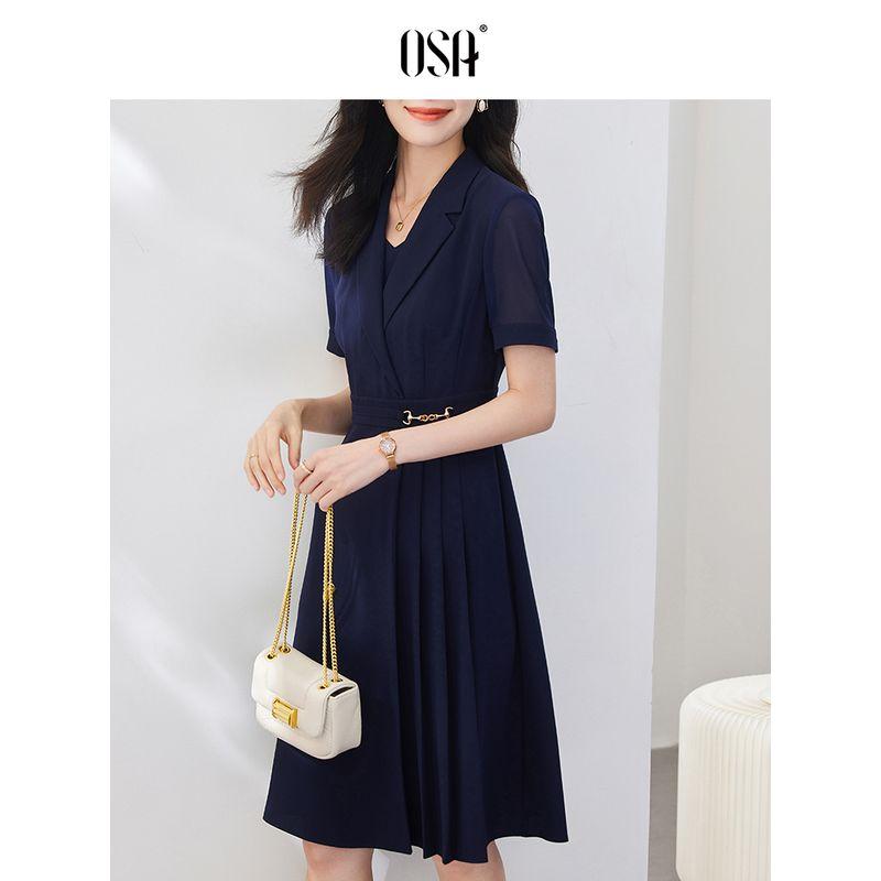 

OSA Elegant Professional Fancy Dress Suit Navy blue S