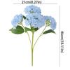 4 Heads Artificial Hydrangea Flower Realistic Faux Flowers Hydrangea Flowers Branch  Outdoor Party