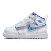 Jordan Air  1 Mid Alt Se Retro Durable Breathable Mid-Top Walker Shoes Baby Sneaker White Blue DX1705-140