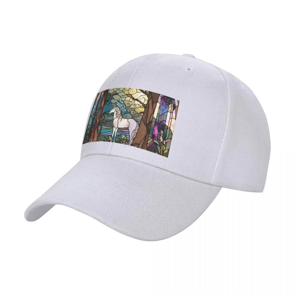 Stained Glass Unicorn Baseball Cap Winter Hats for Men Hat Beach Beach Hat Women's Golf Wear Men's