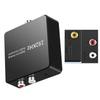 Coaxial Audio Converter SPDIF To RCA/3.5mm Stereo Adapter With Multiple Audio Output Options For TVs/Speakers, Headphones