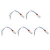 5Pcs PTC Heating Element Constant Temperature Aluminium Shell Thermostat Heater Plate 220V 170 celsius  Blue Black Cable