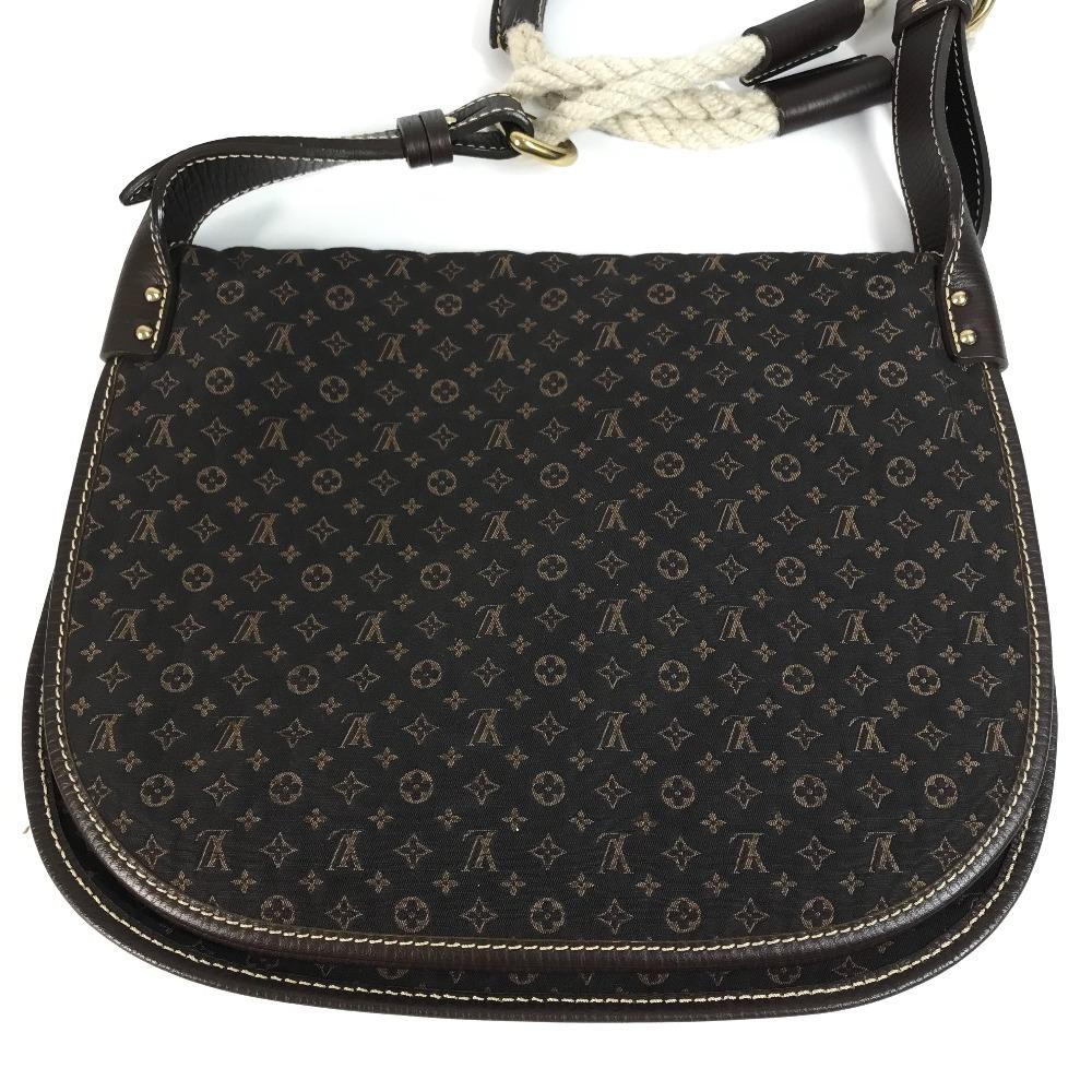 Louis Vuitton M40021 Monogram Mini-Lin Aman Bag Crossbody Flap Shoulder Bag
