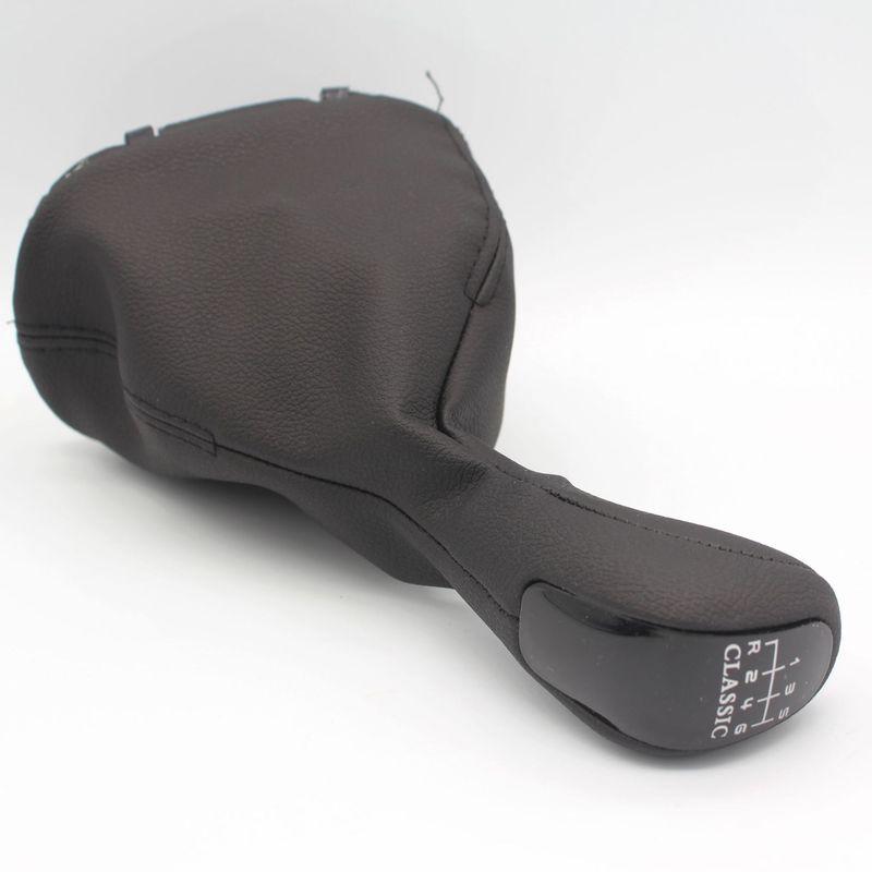 5 6 Speed Car Knob Stick Shifter Handball Manual for Mercedes Benz C Class W203 S203 W209 Leather Gaitor Boot Cover Car-Styling