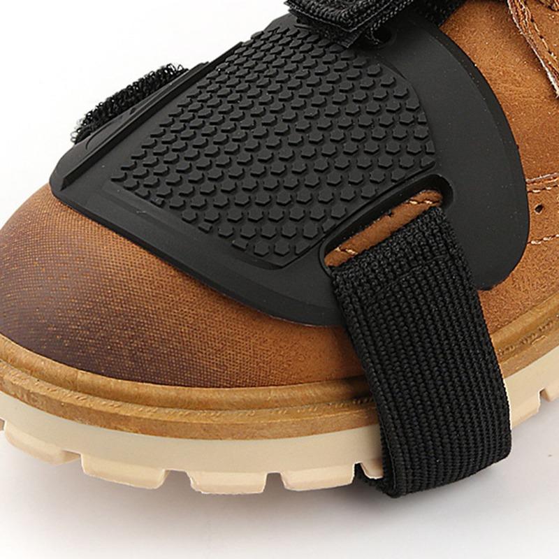Copriscarpe Antiscivolo per Moto Copriscarpe per Moto Copripiede per Moto Protezione Leva Cambio Stivale da Moto Pad Protettivo 1/2/4 pz
