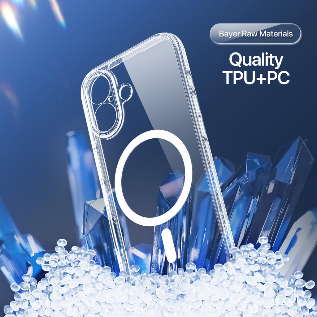 For iPhone 17 Back Cover DUX DUCIS Clin Series Clear Phone Case Compatible with MagSafe
