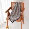 Paisley Cashew Silk Wool Scarf for Women - Handmade, Rolled Edges, High-End Autumn/Winter Square Neck Tie, 70