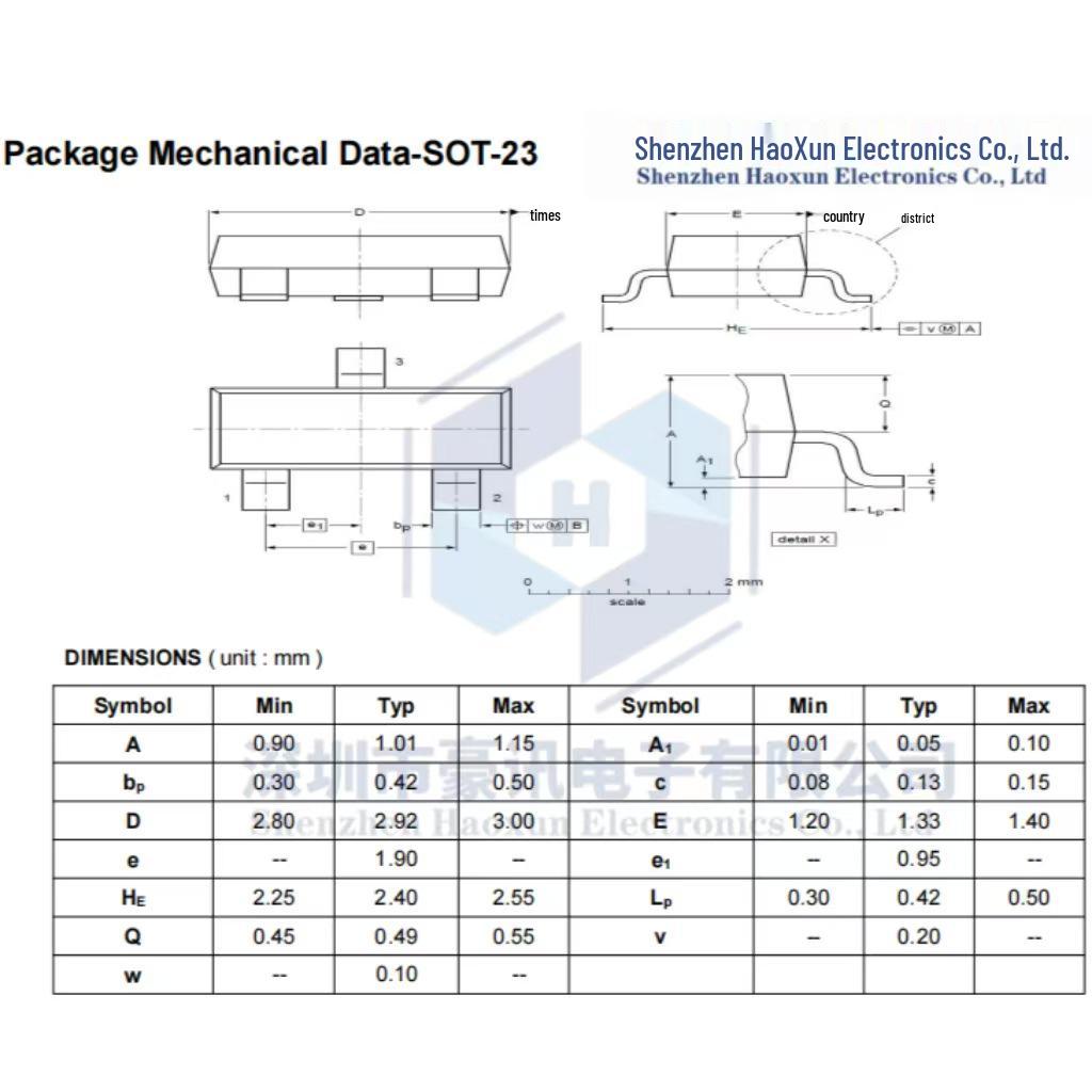60V 4A P-Channel NCE60P04Y MOSFET SOT-23 Surface Mount Transistor