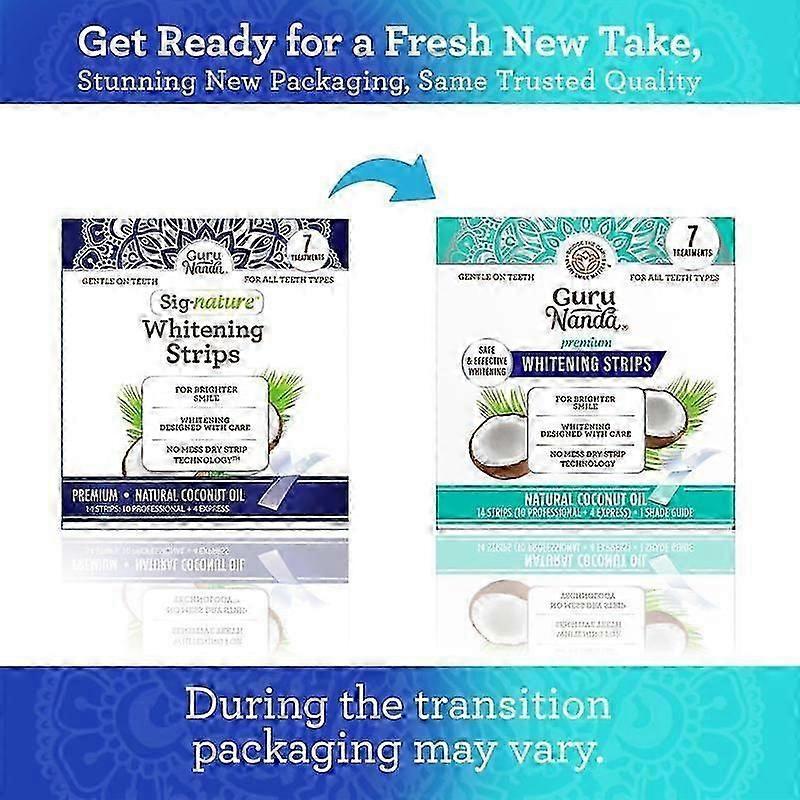GuruNanda Coconut Oil Whitening Toothpaste Mint-flavored Whitening Strip Yellow Toothpaste