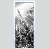 Bird's Eye View City Door Fabric Sticker 047PD
