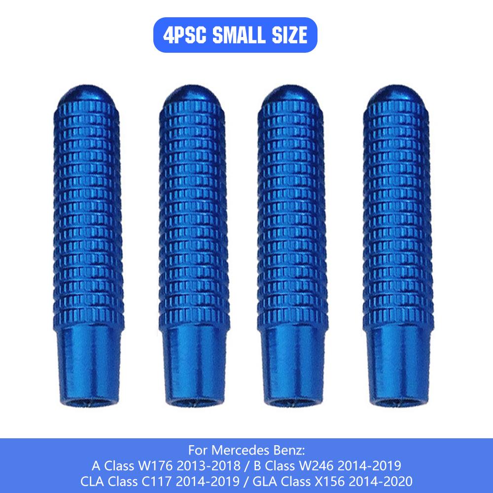 4pcs Car Alloy Door Lock Pins Lock Pin Screw Knob for Mercedes Benz C W205 GLC GLE E W213 CLA GLA A Class Modified Accessories