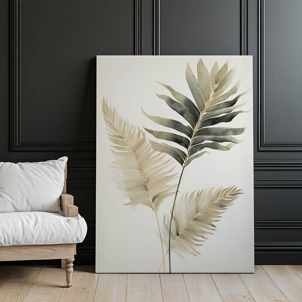 Egzotyczne Palmy Egzotyczne Palmy, 30X40 Cm, Rama Aluminiowa Czarna, Papier Matowy 230 Gsm