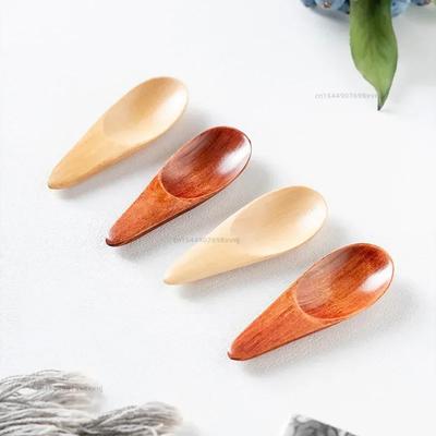 Mini Natural Wooden Spoons Scoop Tea Honey Coffee Condiment Salt Sugar Spoon Cooking Tools Household Kitchen Gadgets