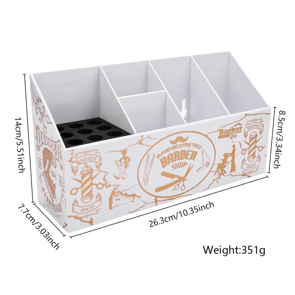 Barber Holder  Anti Slip Multifunctional Hair Comb Scissors Rack Hairdressing Tools Box Barbershop Accessories Tools