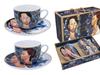 Carmani, Set of 2 Cups and Saucers - Modigliani/Woman with a Hat and Mario Varvogli