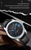 OFNS Men's Ultra-thin Quartz Wristwatch with Rotating Bezel and 3D Markers