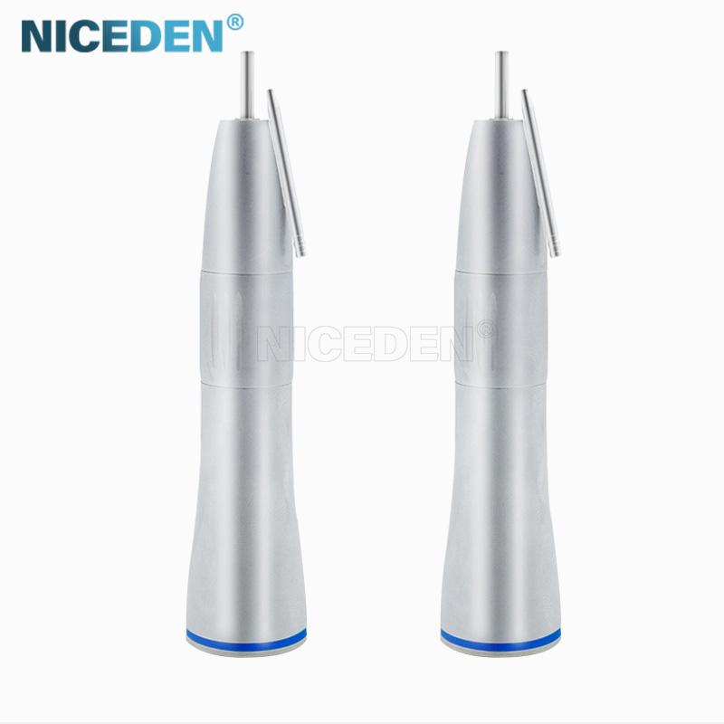 Niceden Dental Blue Ring LED E-type External Water Spray Straight Handpiece Dentistry Tools Low Speed Handpiece