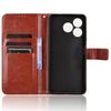 For ZTE Axon 60 (ZTE Blade V60) Leather Phone Case Wallet Crazy Horse Texture