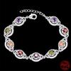 Mode Kupfer 8 Zoll Feine Farbe Zirkon Armband Für Frauen Hochzeit Charm Schmuck Geschenke Party