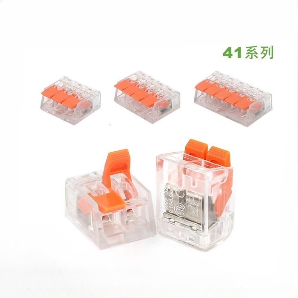 75pcs Quick Wiring Terminal PCT-412413 Two-way and Three-way Home Decoration Wire Connector Lamp Distribution Terminal Connector